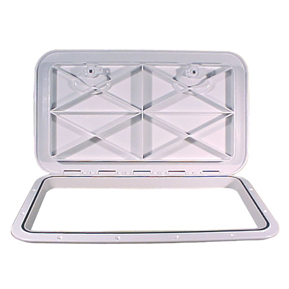 Beckson 14 x 24 Flush Hatch White ASA Material Acrylonitrile Styrene Acrylate HT1424AW