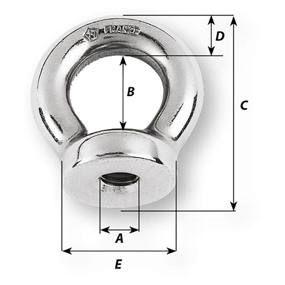 Wichard 14 Eye Nut 12 Diameter 6331W