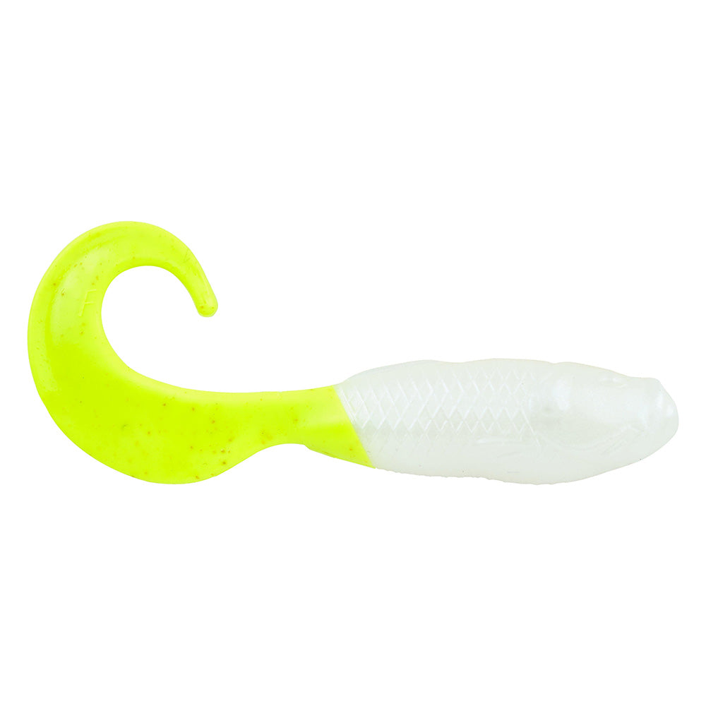 Berkley Gulp Saltwater Swimming Mullet 4 Pearl WhiteChartreuse 1519934