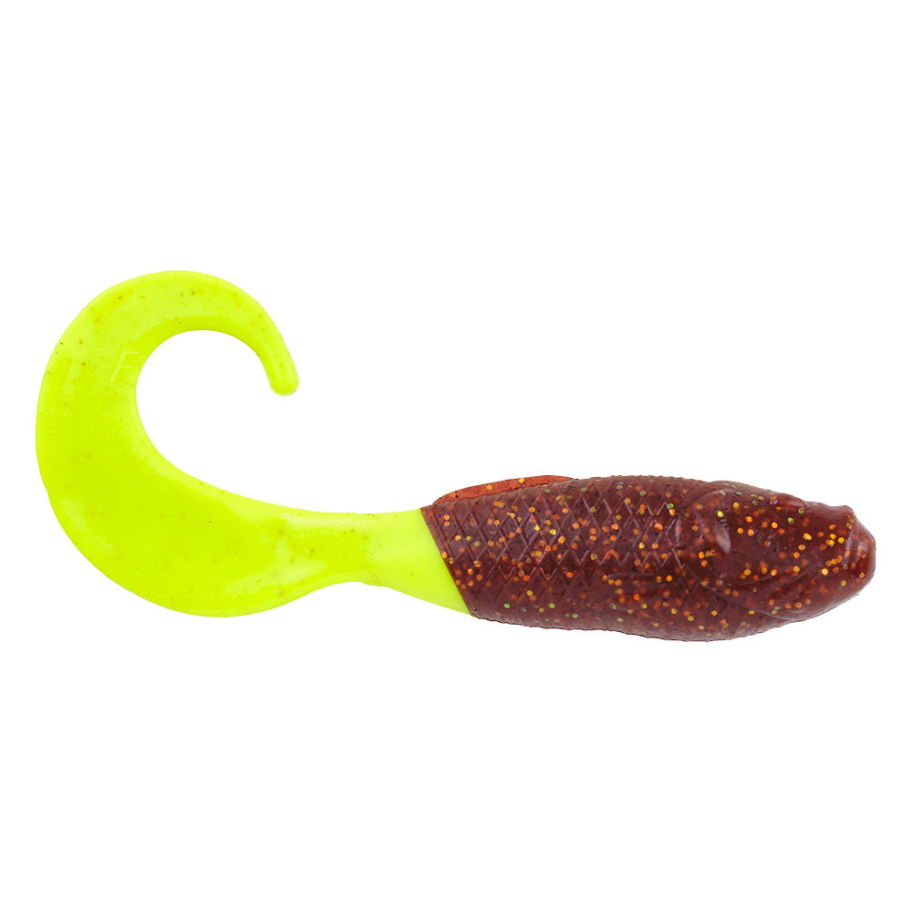 Berkley Gulp Saltwater Swimming Mullet 4 Root Beer GoldChartreuse 1519937