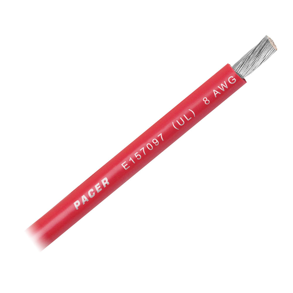 Pacer Red 8 AWG Battery Cable Sold By The Foot WUL8RDFT
