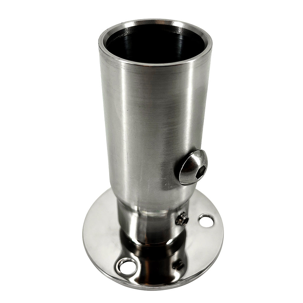 Seaview Starlink Stainless Steel 114 Threaded Adapter Stainless Steel Fixed Base SV114STLKFB