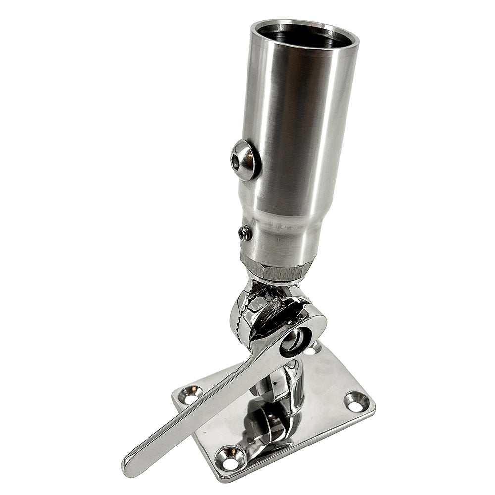 Seaview Starlink Stainless Steel 114 Threaded Adapter Stainless Steel Ratchet Base SV114STLKRB