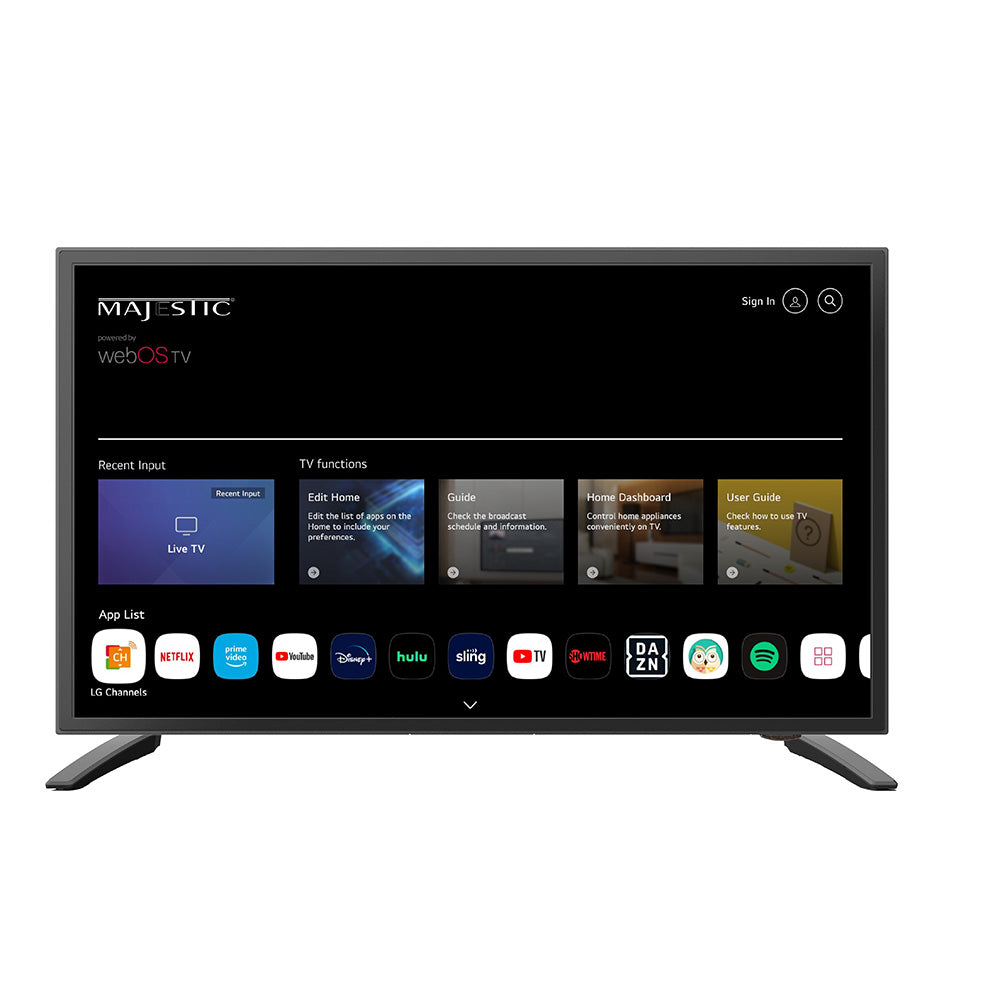 Majestic 22 12V Smart LED TV WebOS Mirror Cast Bluetooth North America Only MJSLT220U