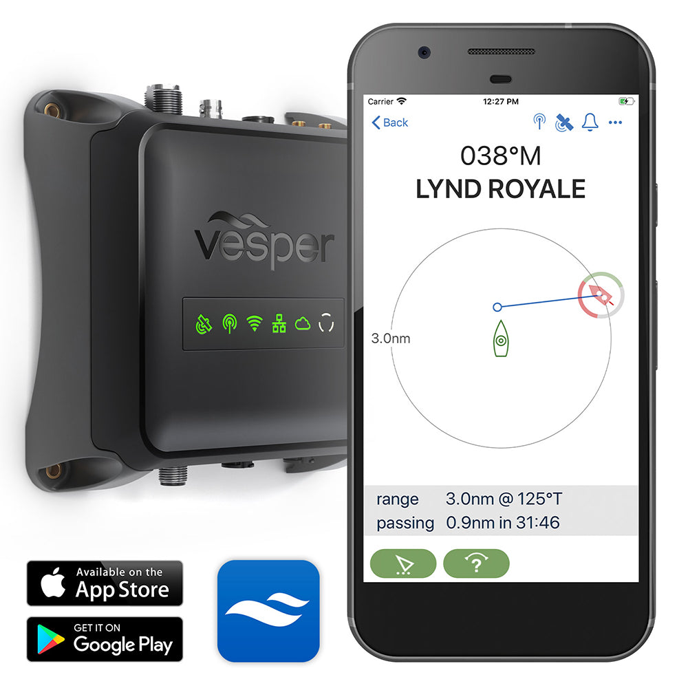 Vesper Cortex M1 Full Class B SOTDMA SmartAIS Transponder wRemote Vessel Monitoring Works Worldwide 0100281520