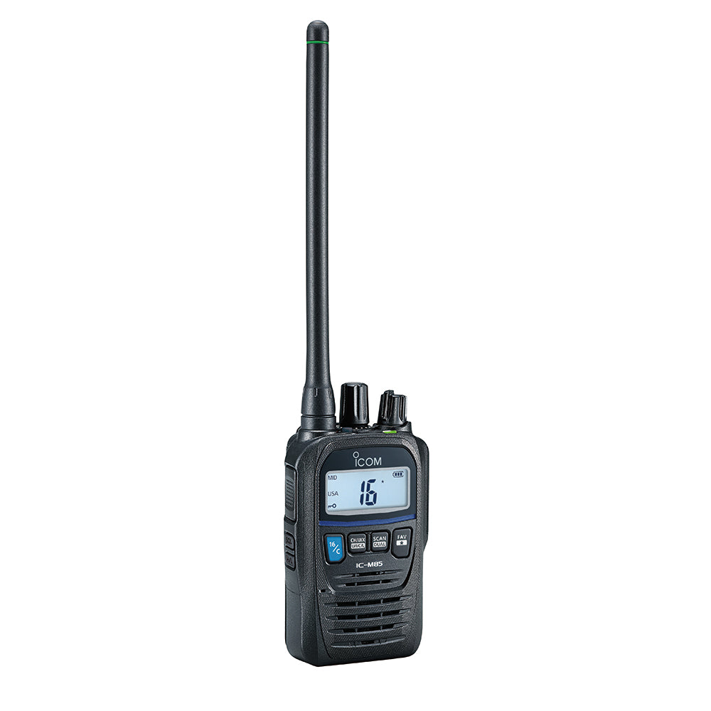 Icom ICM85UL Intrinsically Safe Ultra Compact Handheld VHF Marine Radio w5W Power Output M85UL 31 USA