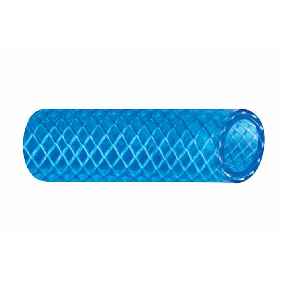 Trident Marine 58 x 50 Boxed Reinforced PVC FDA Cold Water Feed Line Hose Drinking Water Safe Translucent Blue 1650586