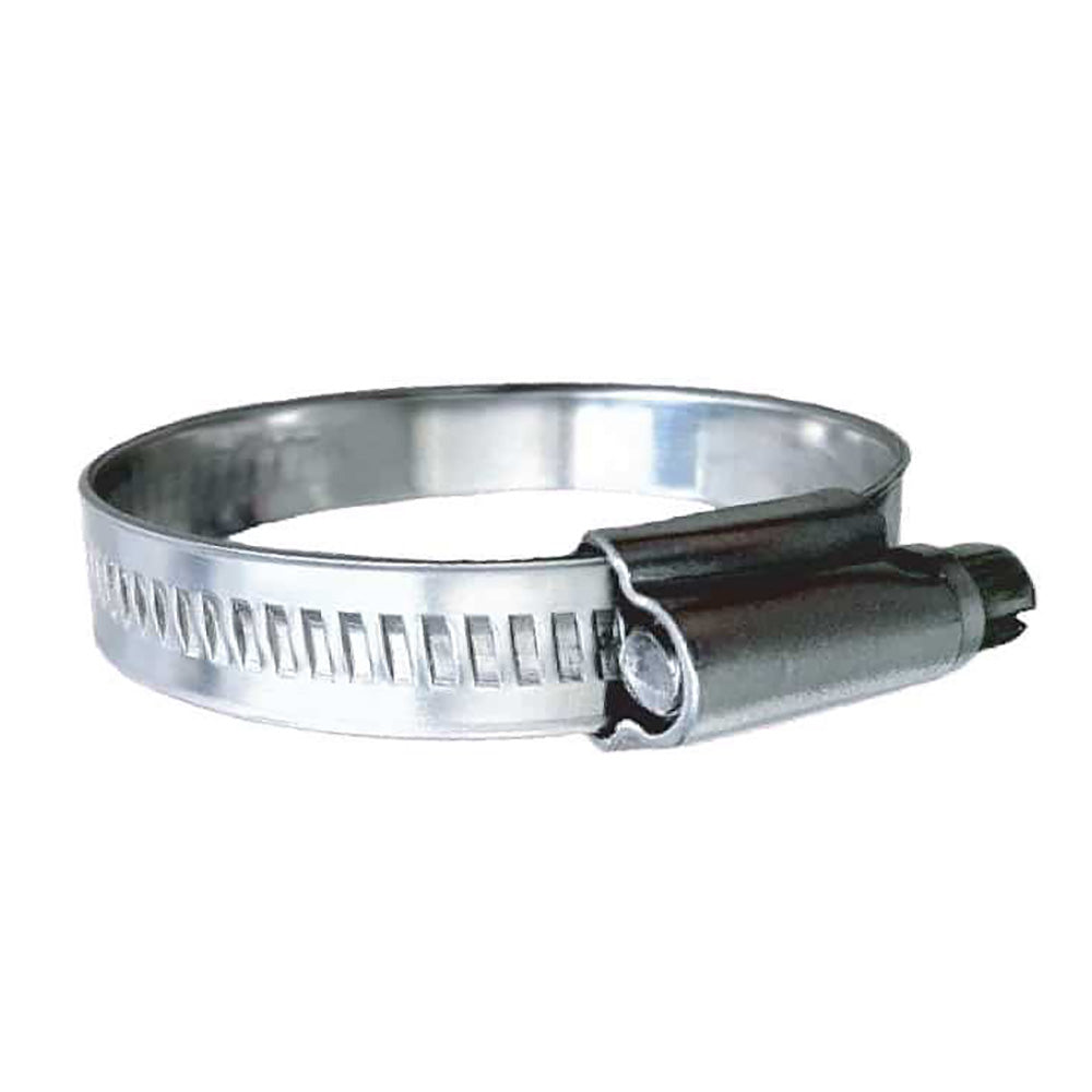 Trident Marine 316 SS NonPerforated Worm Gear Hose Clamp 1532 Band 134 214 Clamping Range 10Pack SAE Size 28