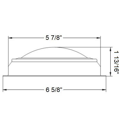 Traditional 6" LED Dome Light