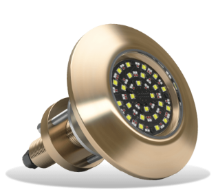 THX804 (Single Light) EOS THRU-HULL UWL 12/24V 12,000 Fixture Lumens 110Deg Beam