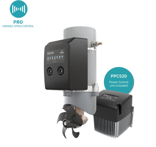 SEP50/140S-12V Proportional Thruster 50Kg/110lb Thrust w/2.4Kw-3.2Hp Motor-Sealed Gearleg