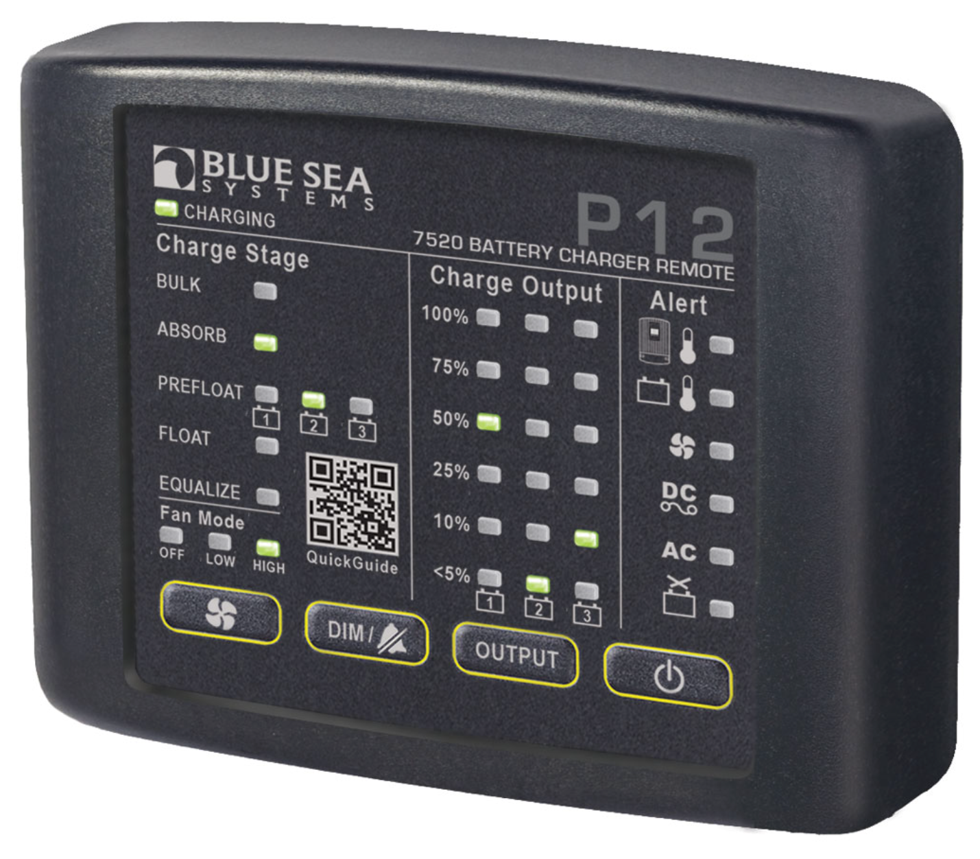 7520 P12 LED Remote f/Battery Chargers