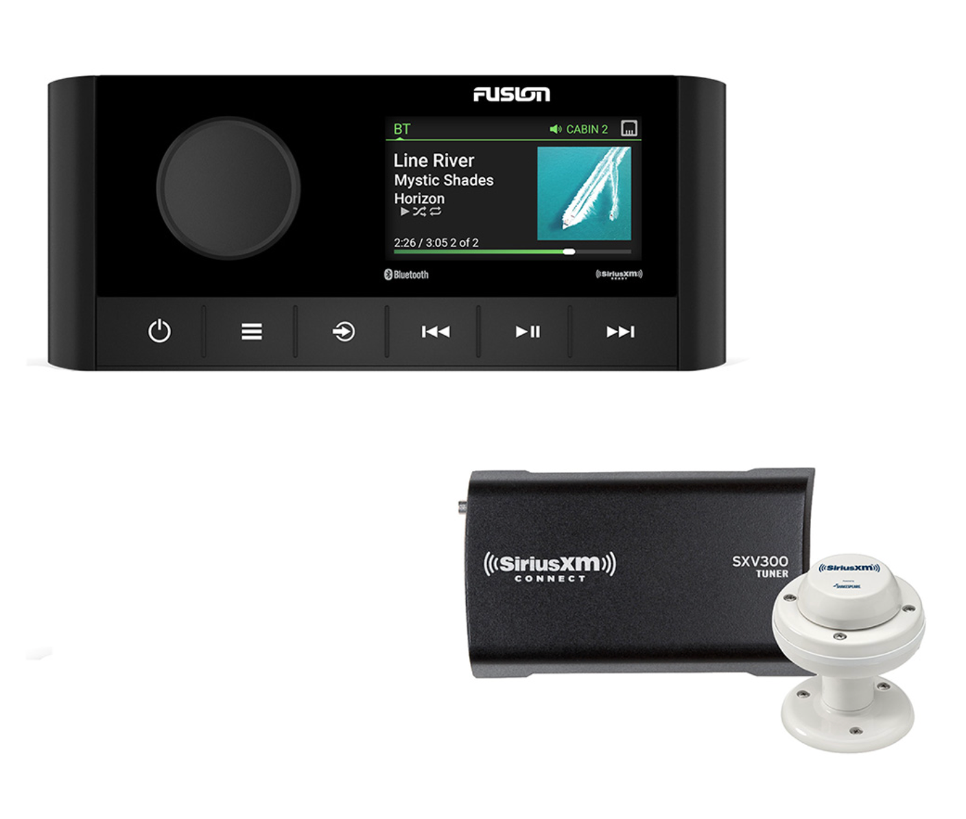 MS-RA210 2-Zone USB Stereo w/SiriusXM SXV300 Connect Tuner & Marine/RV Antenna