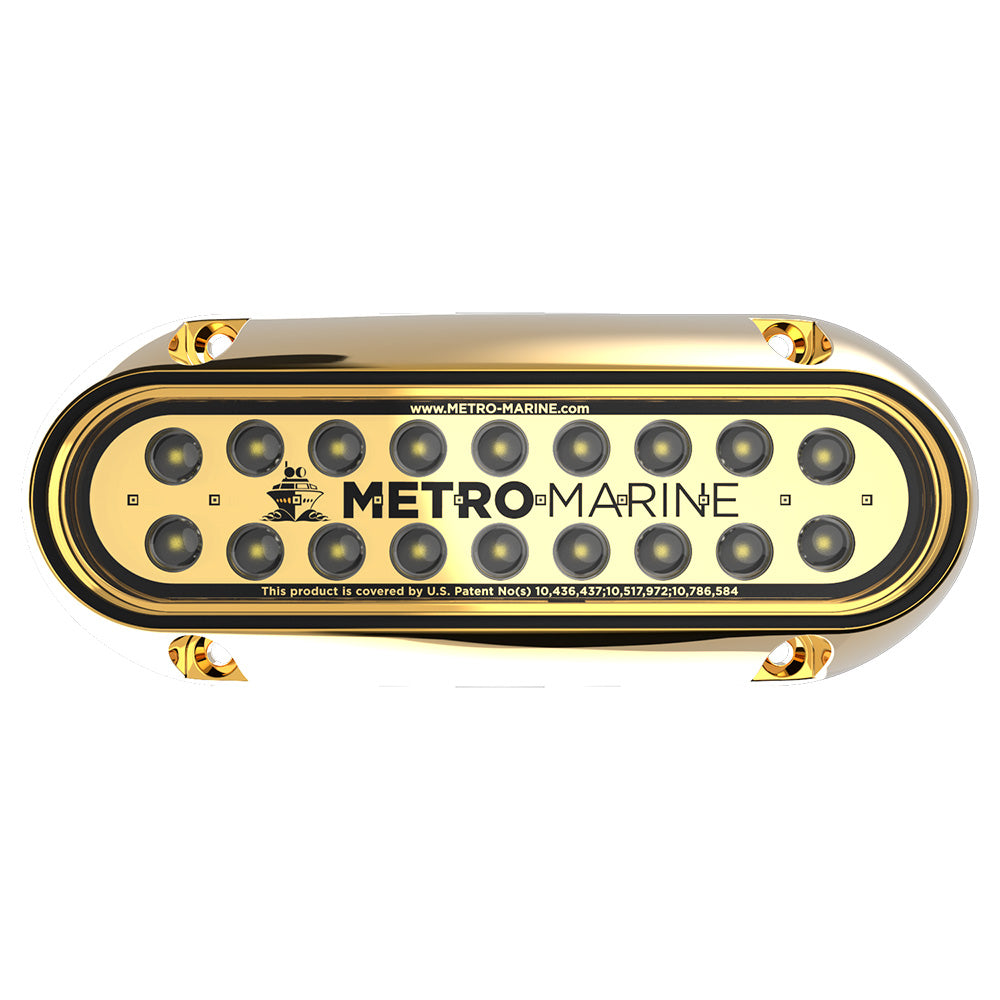 Metro Marine HighOutput Elongated Underwater Light wIntelligent Monochromatic LEDs  White 90 Beam  FBME1HW390