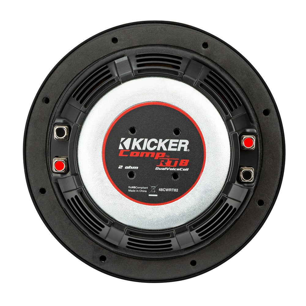 KICKER CompRT 8 Ultra Thin Subwoofer  4Ohm 48CWRT84
