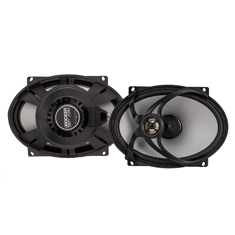 KICKER PSC572 5x7 Harley Davidson Replacement Coaxial Speakers  2Ohm Black 48PSC572