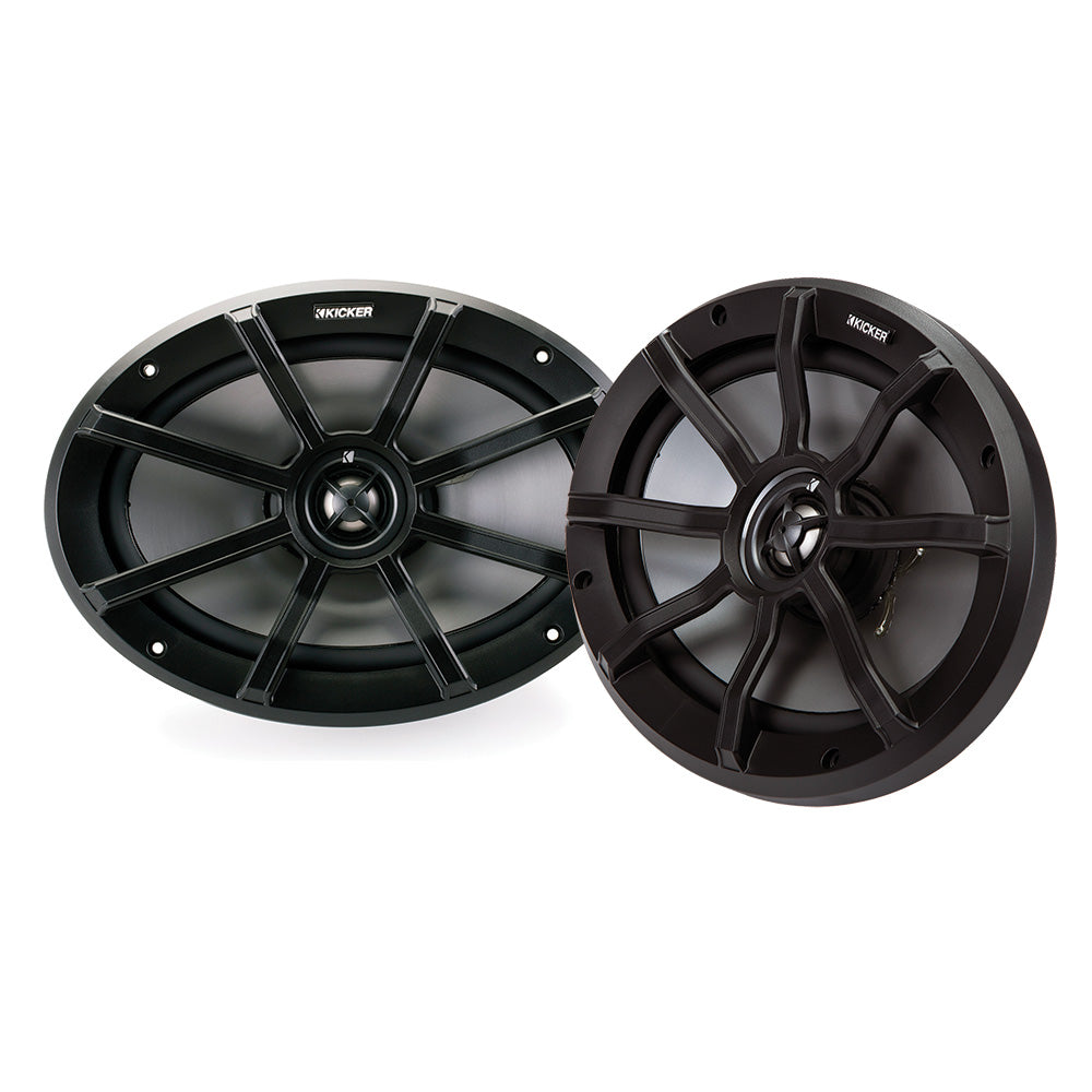 KICKER PS69 6x9 Powersports WeatherProof Coaxial Speakers  4Ohm Black 40PS694