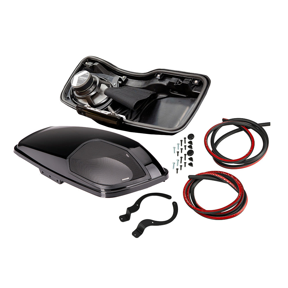 KICKER Harley Davidson Bag Lid Pair w6x9 Speakers  Harness  For Harley Davidson 2014Present Models 46HDBL69