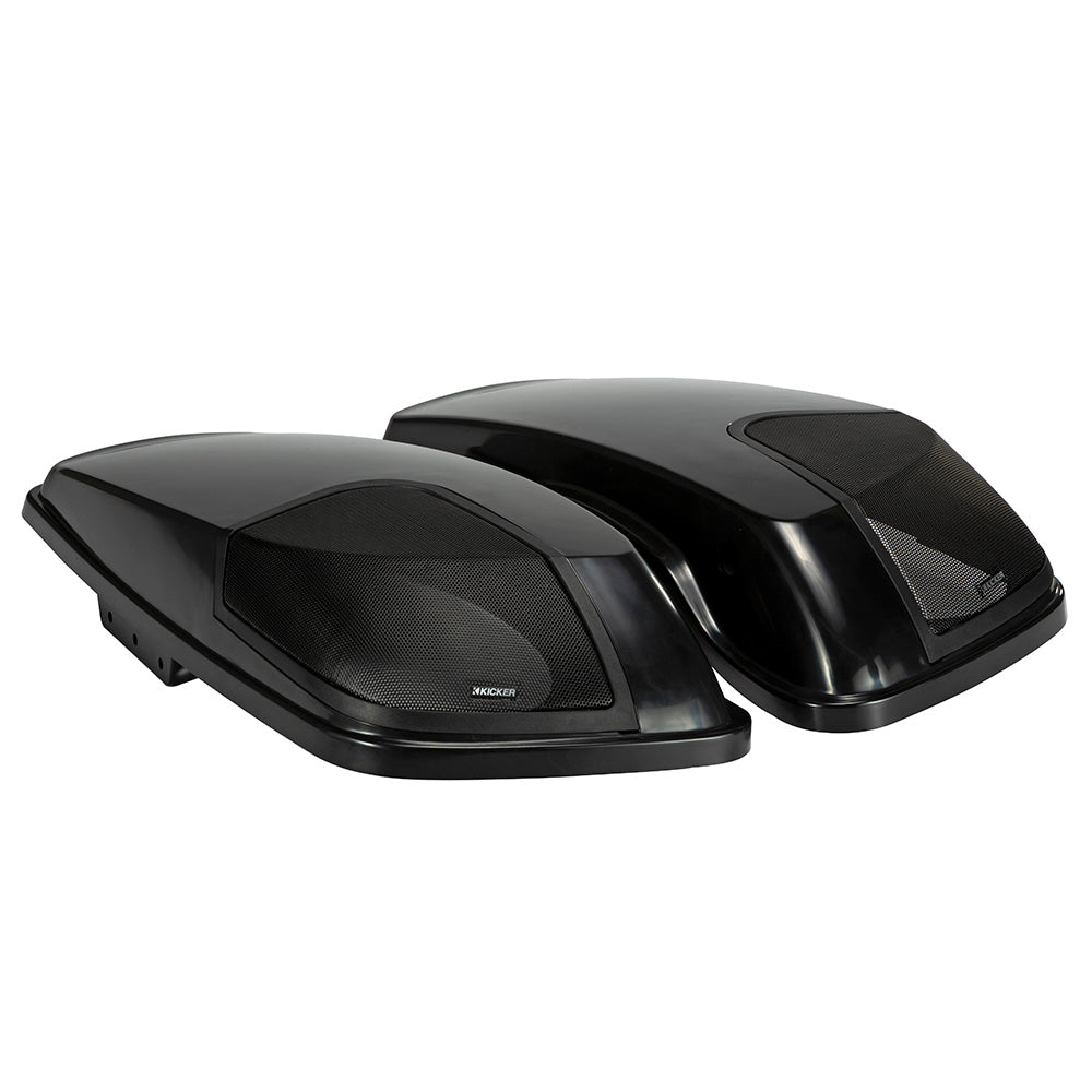 KICKER Harley Davidson Bag Lid Pair fHarley Davidson 2014Present Models  Vivid Black 46HDBLVB