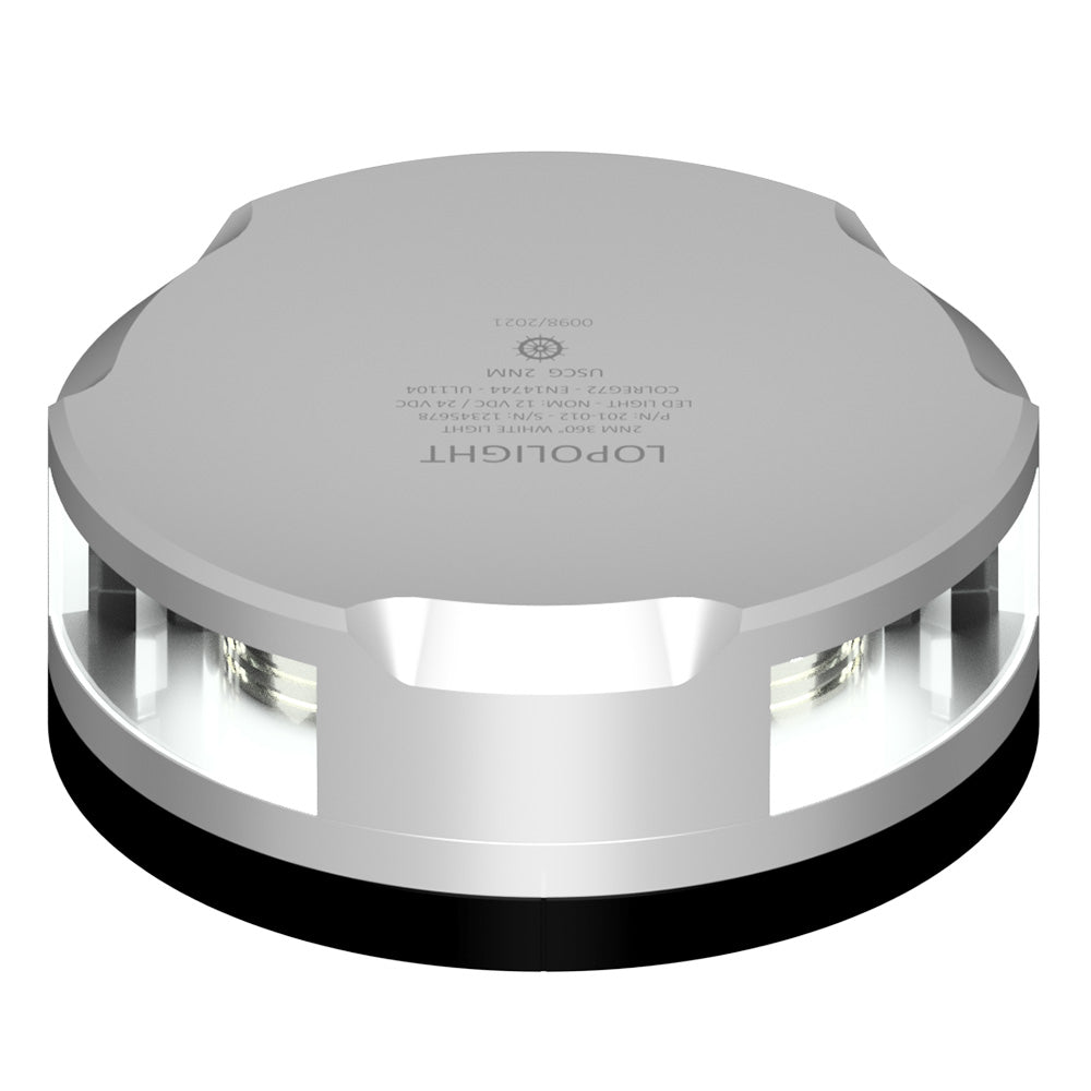 Lopolight 360Degree Anchor Light  2NM  Silver Housing wFB Base 201012FB