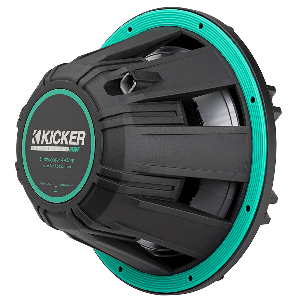 KICKER 10 Premium Marine Subwoofer fFreeAir Applications  4Ohm 51MWF104