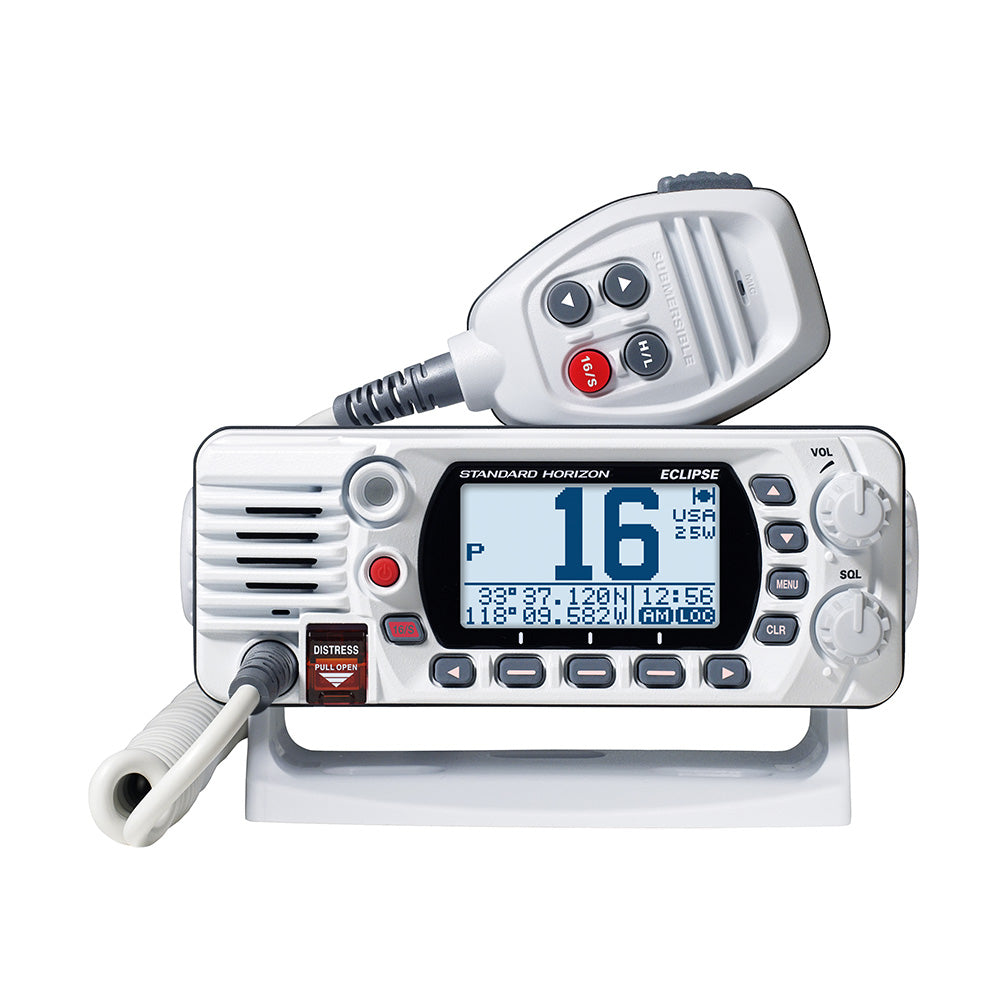 Standard Horizon GX1410B Eclipse Series 25W Fixed Mount VHF  White GX1410W