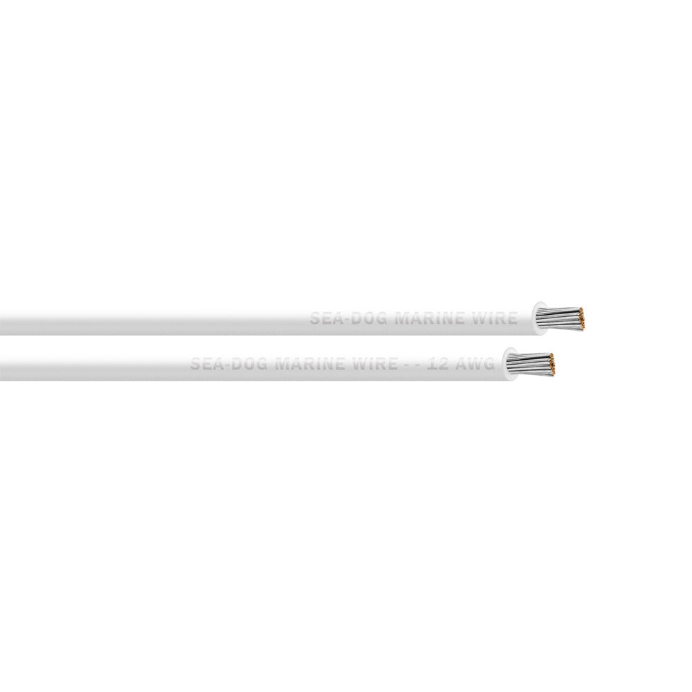SeaDog 12 AWG White Primary Wire  250 8012054