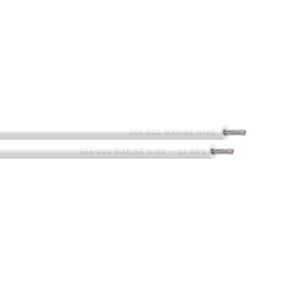 SeaDog 14 AWG White Primary Wire  25 8014050