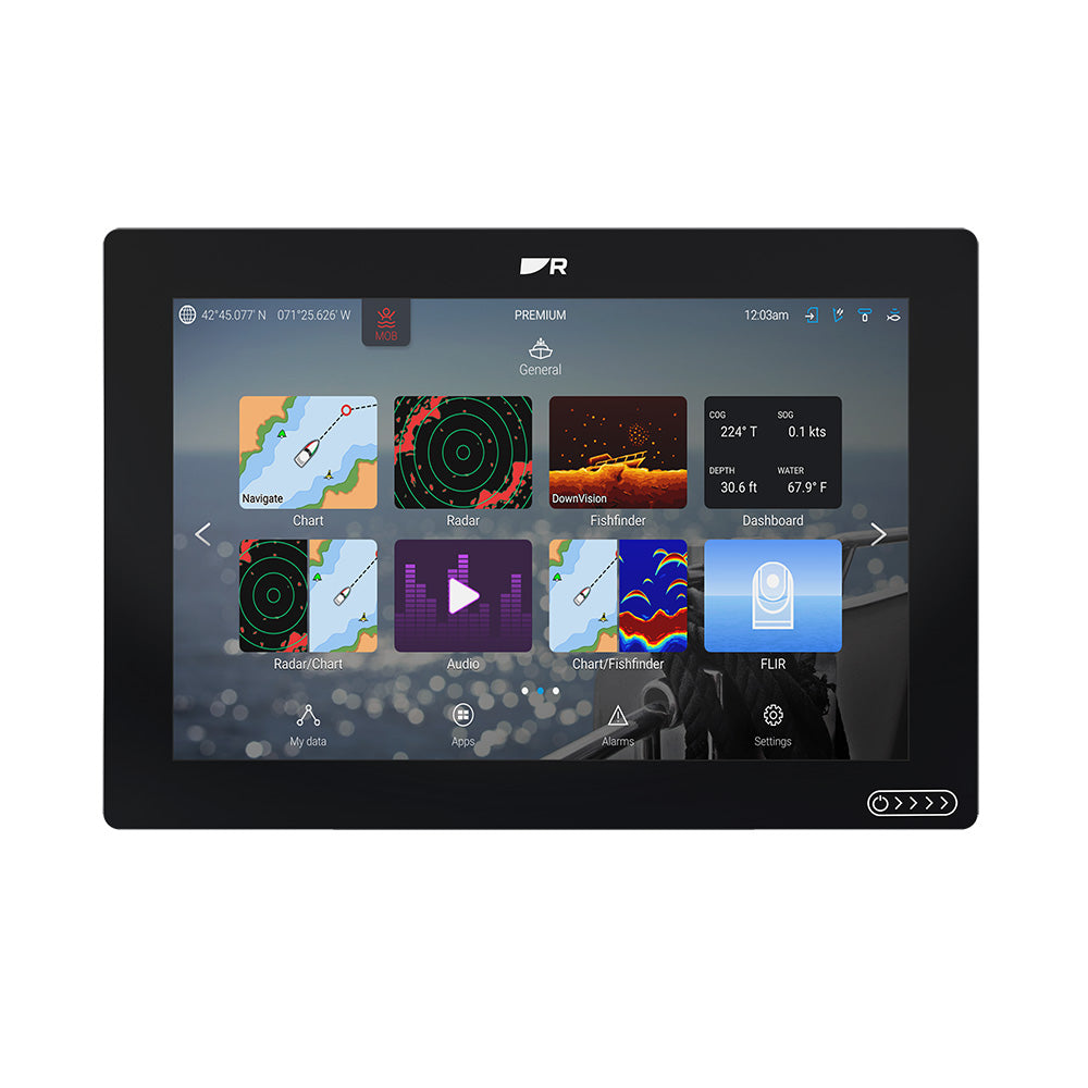 Raymarine Axiom 2 RV 12 ChartplotterFishfinder wRealVision 3D Sonar  Lighthouse North America Chart  No Transducer