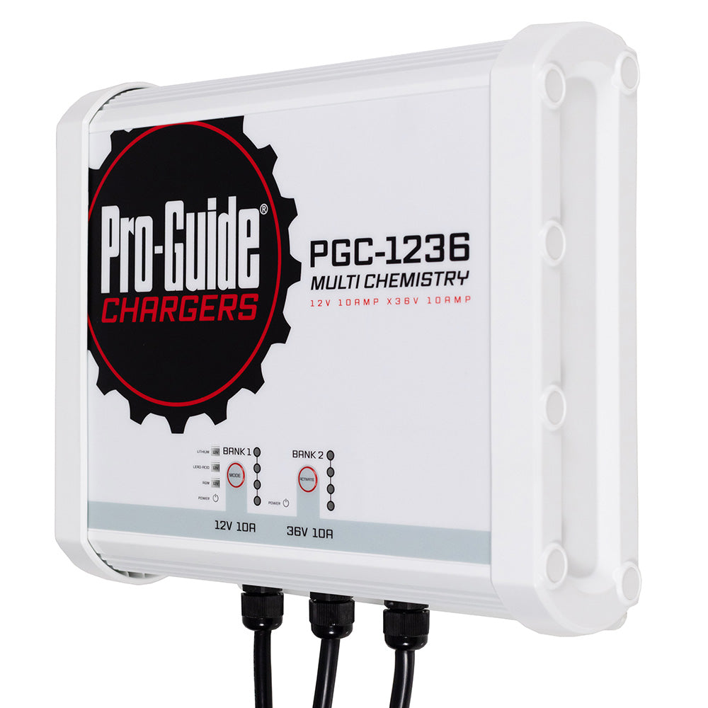 ProGuide 2 Bank OnBoard Battery Charger  1 12V  1 36V  20Amp PGC1236