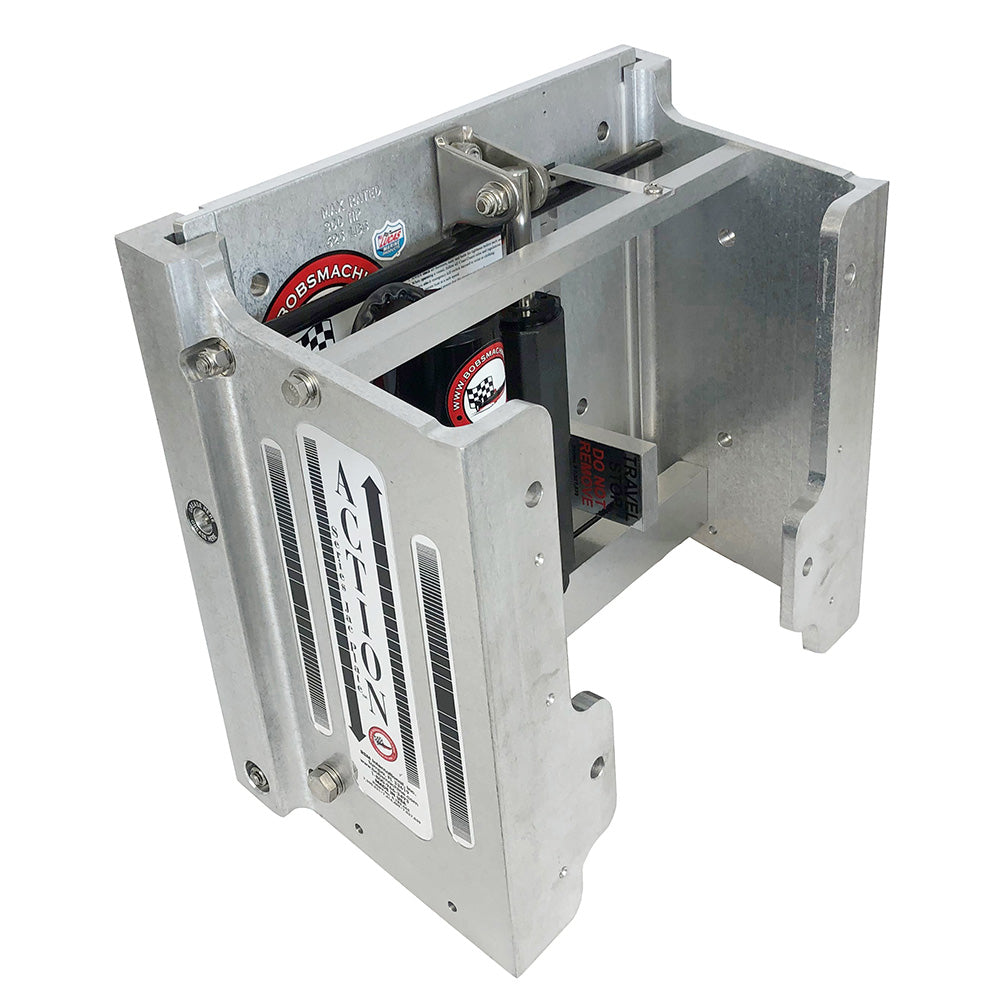 Bobs Machine 8 Setback Action Series Hydraulic Jack Plate  Silver 100108001NOPCNOSPNNG