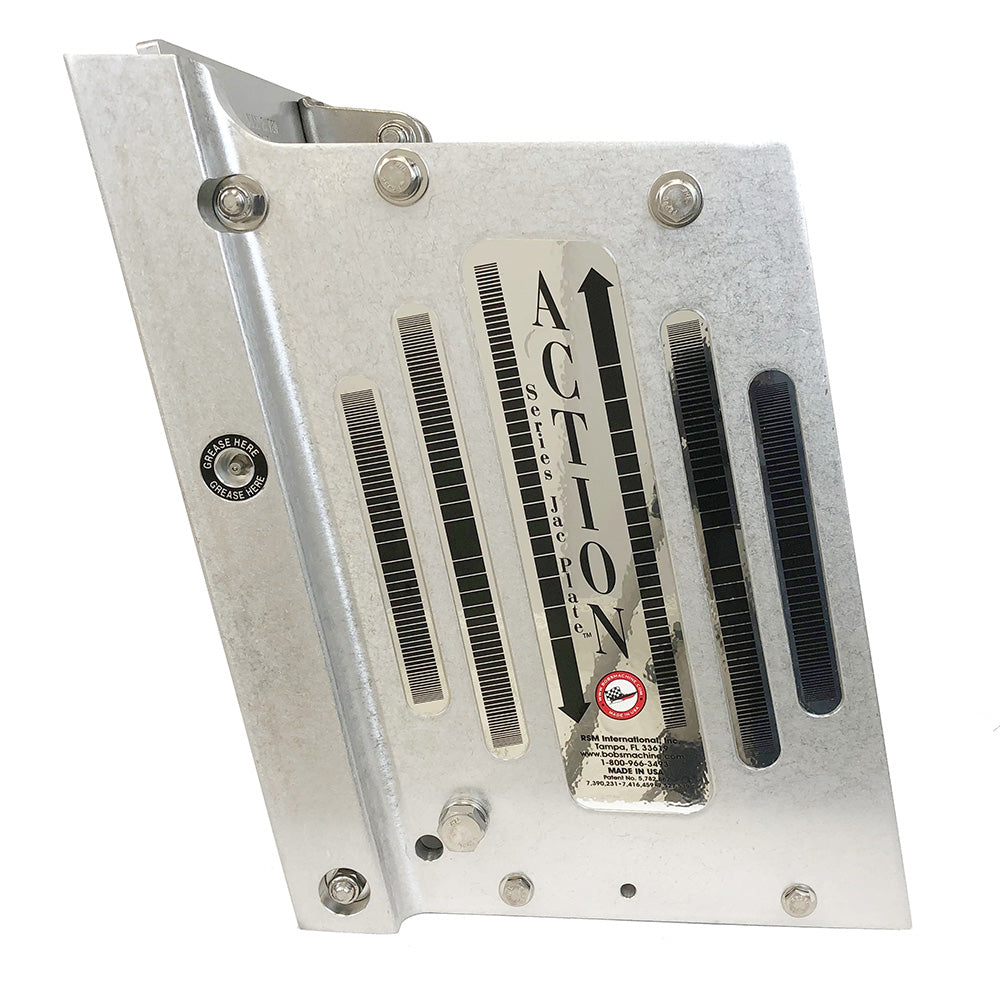 Bobs Machine 10 Setback Action Series Hydraulic Jack Plate  Silver 100111000NOPCNOSPNNG