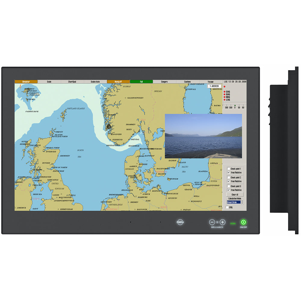 Hatteland Series X  Generation 2 G2 HighBright 24 MultiPower Display wButtons  ACDC 24V HD 24T22 MMDMA1FHGA