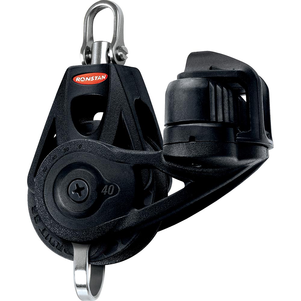 Ronstan Series 40 Ball Bearing Orbit Block  Single  Becket  Cleat  Swivel Head RF45130