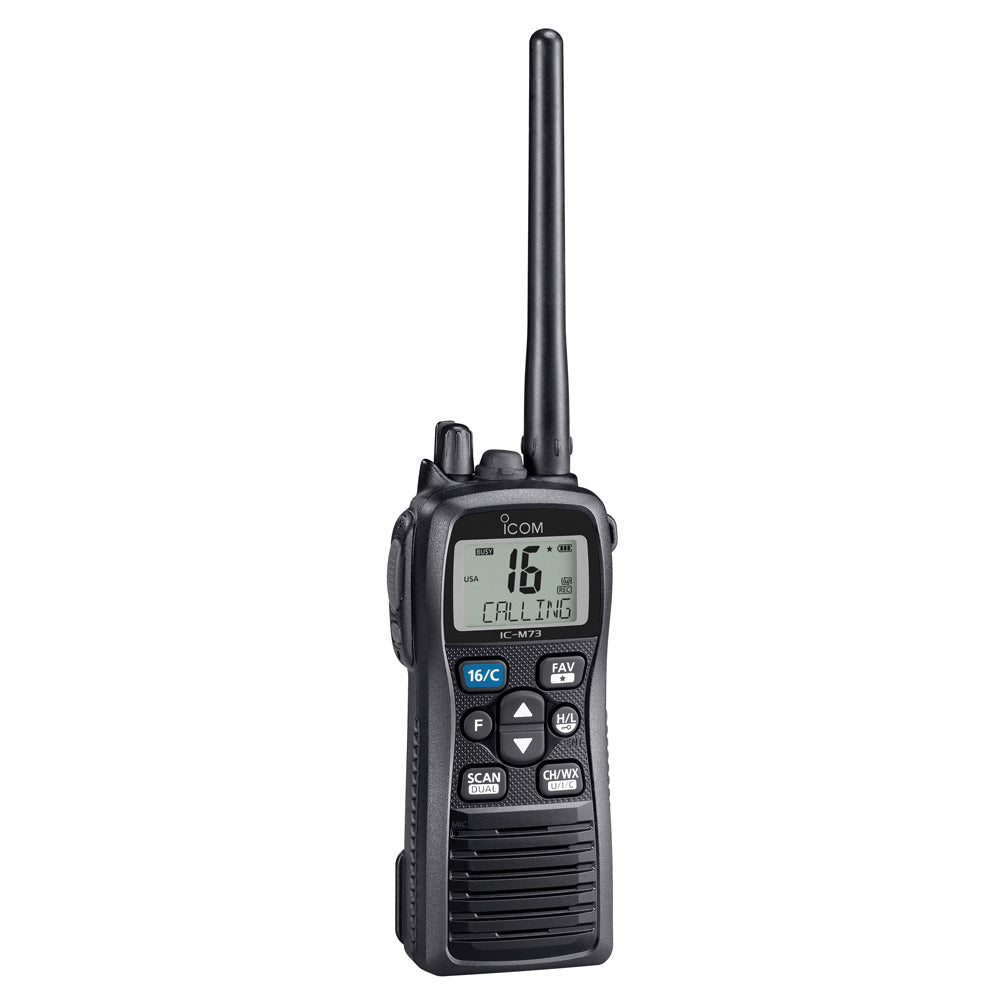 Icom ICM73 Submersible Handheld VHF Marine Radio  6W M73 61 USA