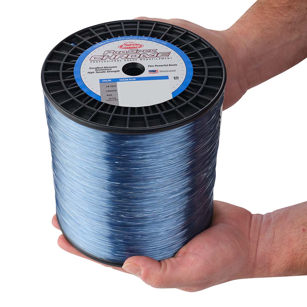 Berkley ProSpec Chrome Ocean Blue Monofilament  80 lb  3750 yds  PSC5B80OBL 1545749