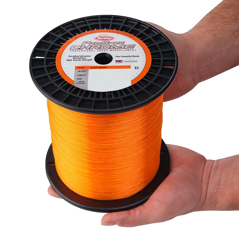 Berkley ProSpec Chrome Blaze Orange Monofilament  50 lb  3000 yds  PSC3B5080 1544006