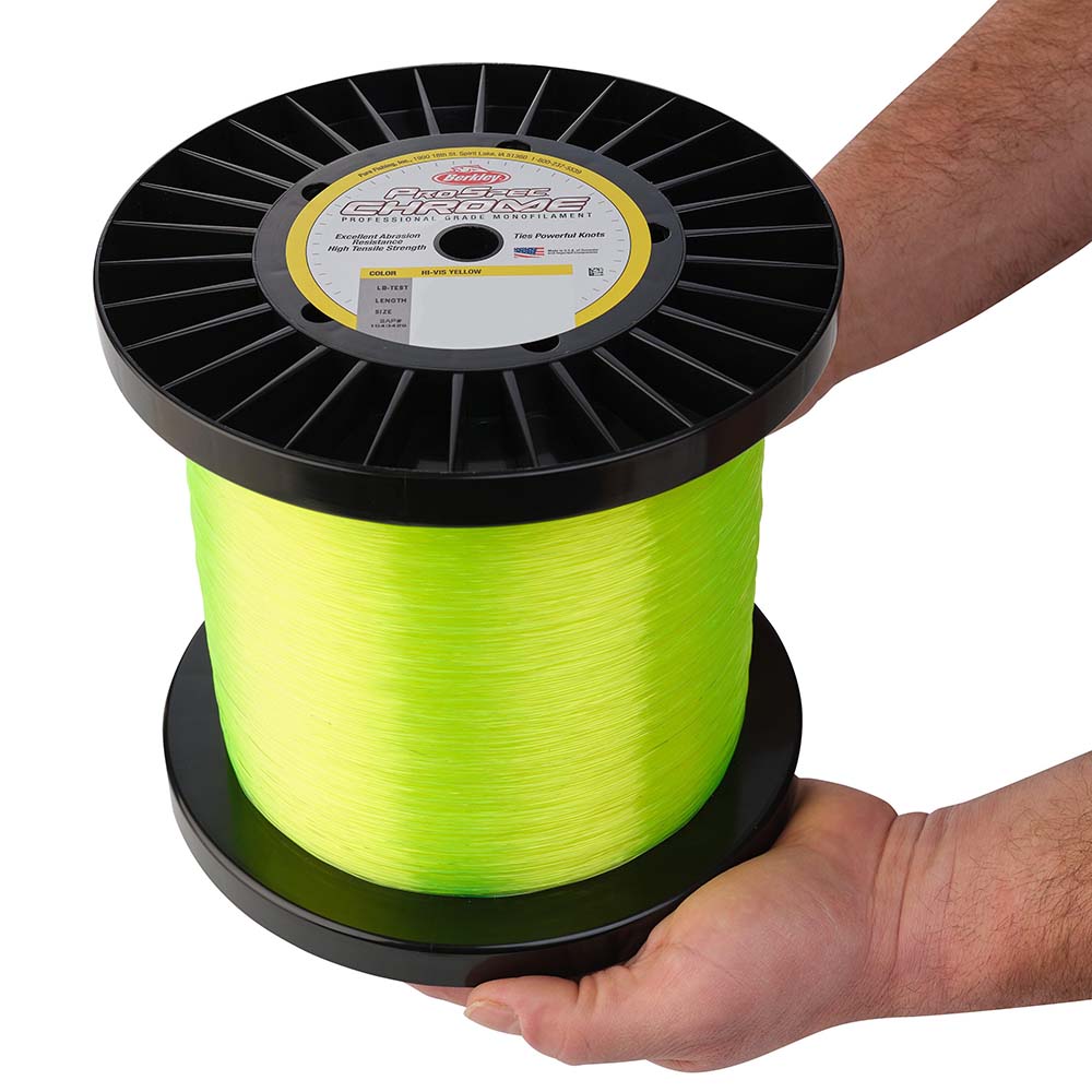 Berkley ProSpec Chrome HiVis Yellow Monofilament  40 lb  5000 yds  PSC5B40HVY 1543430