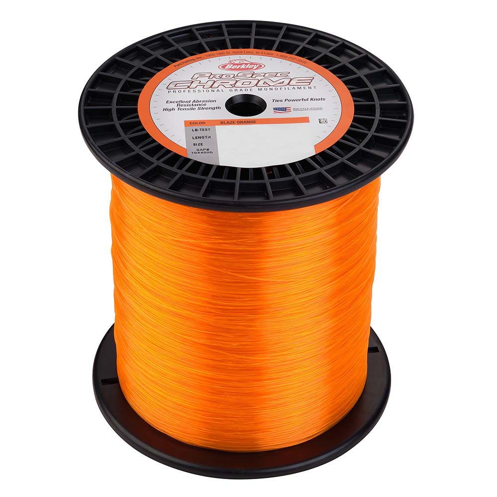 Berkley ProSpec Chrome Blaze Orange Monofilament  12 lb  3000 yds  PSC3B1280 1559031