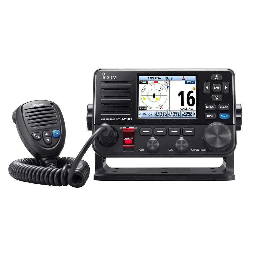 Icom ICM510 PLUS VHF Marine Radio wAIS M510 PLUS 21 USA