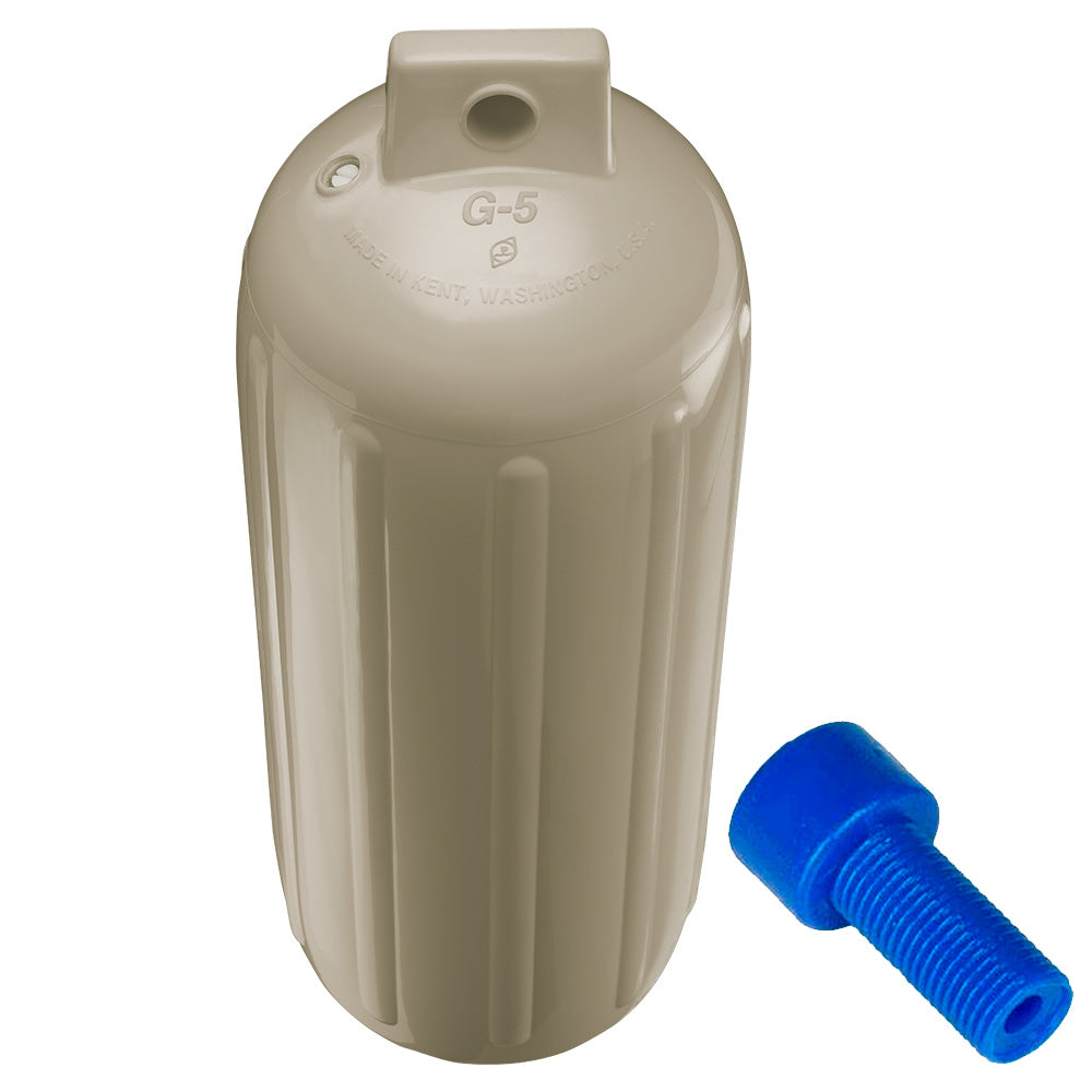 Polyform G5 Twin Eye Fender 88 x 268  Sand wAdapter  G5 SAND WAIR ADAPTER
