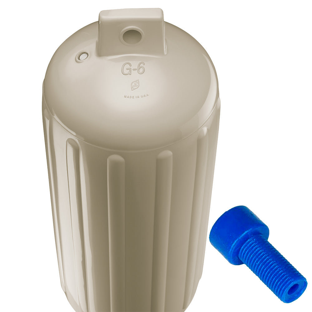 Polyform G6 Twin Eye Fender 11 x 30  Sand wAdapter  G6 SAND WAIR ADAPTER
