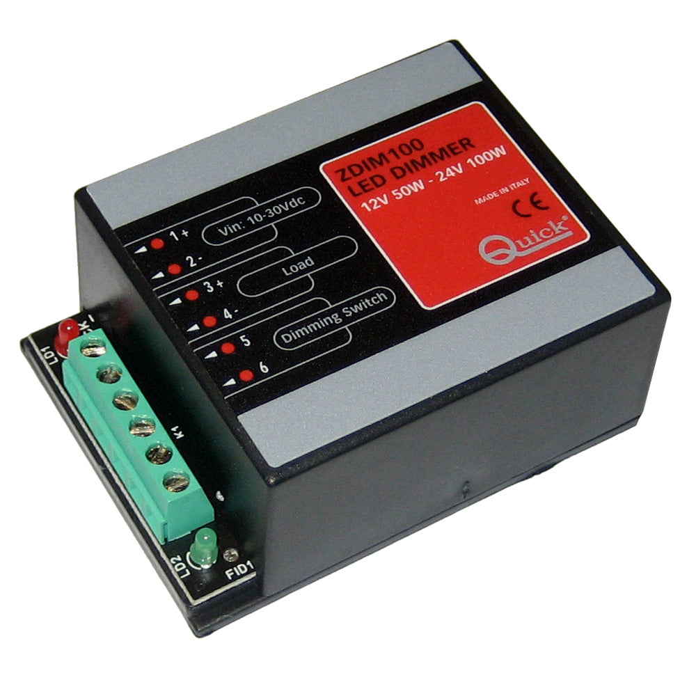 Quick ZDIM100 LED Dimmer  1030V DC  Up to 50W on 12V  Up to 100W on 24V FASP093CA2L1A00