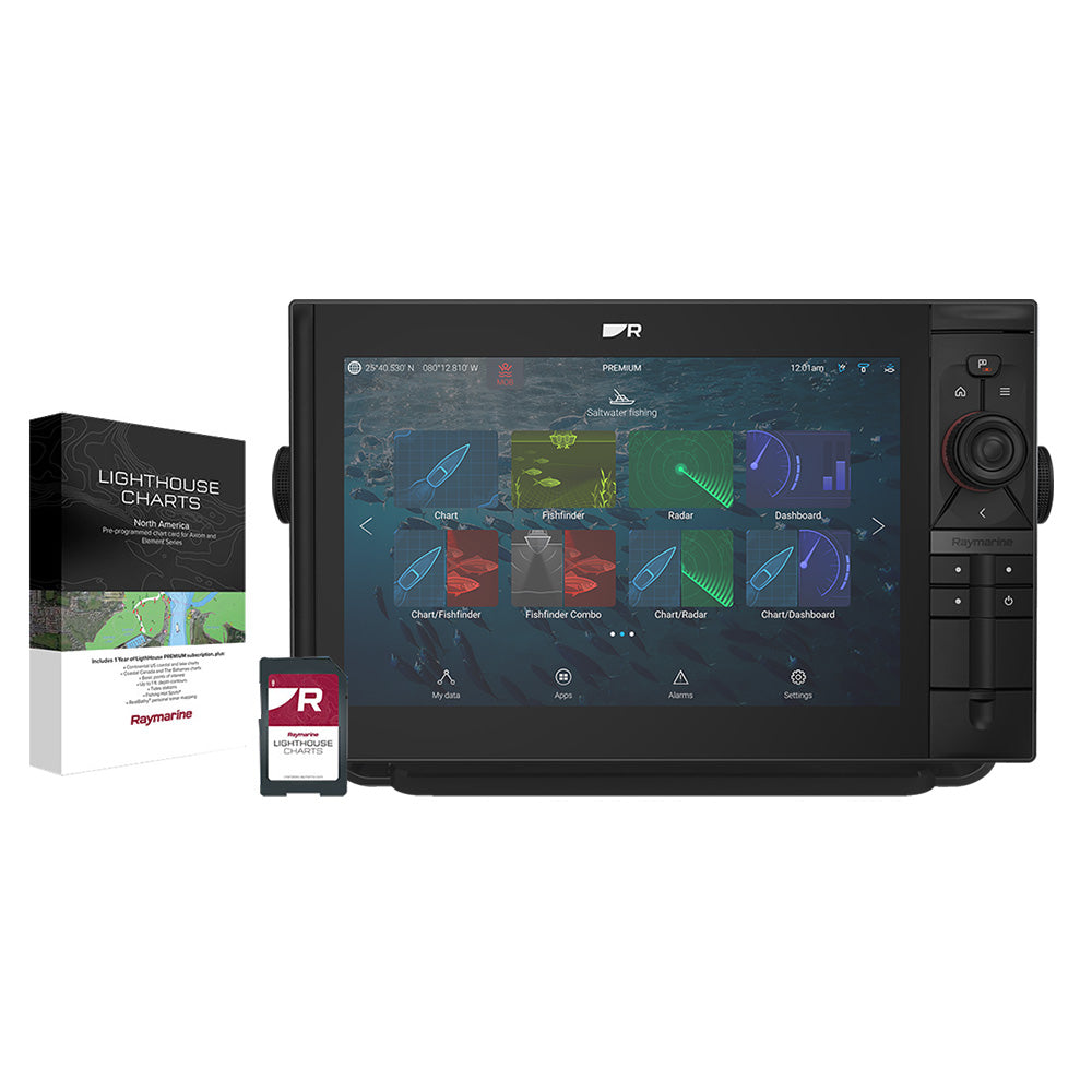 Raymarine Axiom 2 Pro 12 S 12 ChartplotterFishfinder wLighthouse North America Chart  No Transducer E7065500102