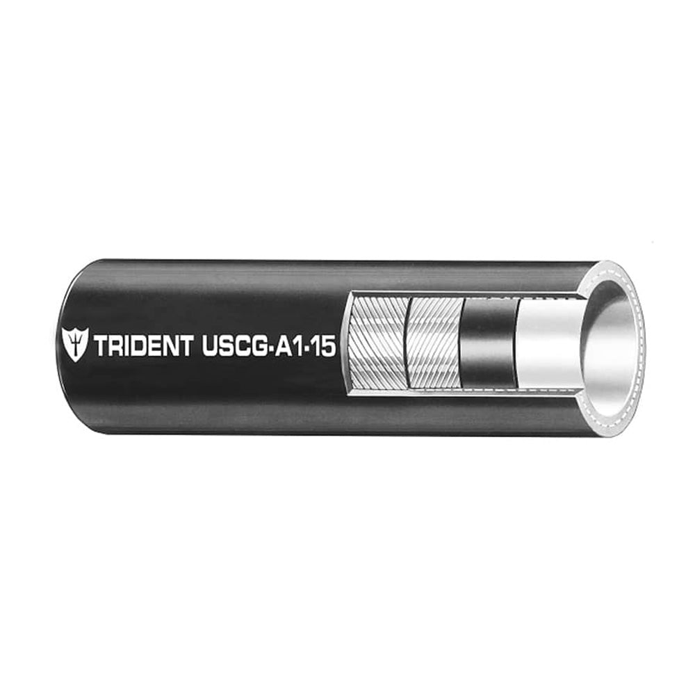 Trident Marine 516 Low Permeation Type A115 Fuel Line Hose  Black  Sold by the Foot 3650566FT