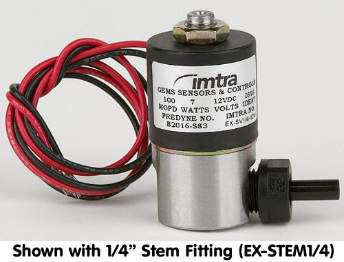 EX-SV1/4-12V Solenoid Valve, 1/4", 12V