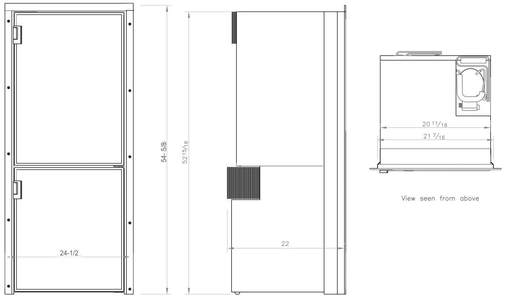 Cruise 195 COMBI Classic - Extra large CRUISE marine refrigerator