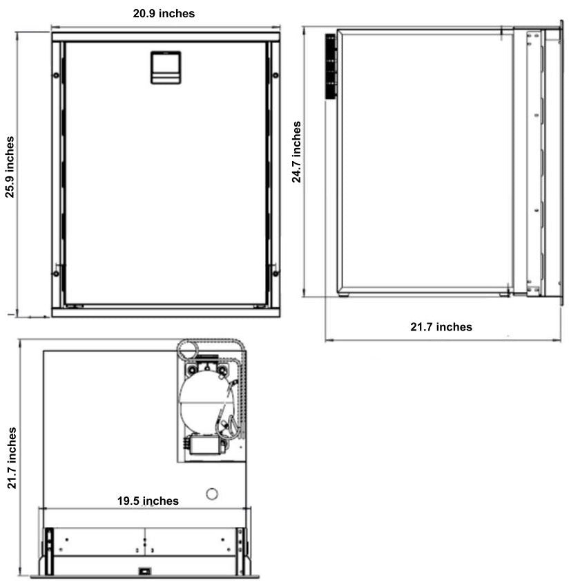 Cruise 85-Fridge/Freezer-3.0 cu.ft (85 Liters)