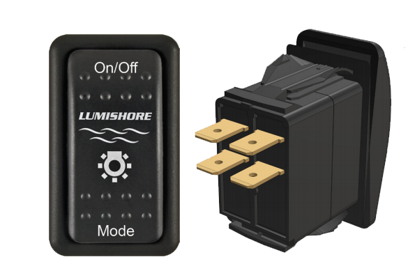 LM600202 Lumi-Switch: 2 Speed Strobe, Brightness Control, Color Fade