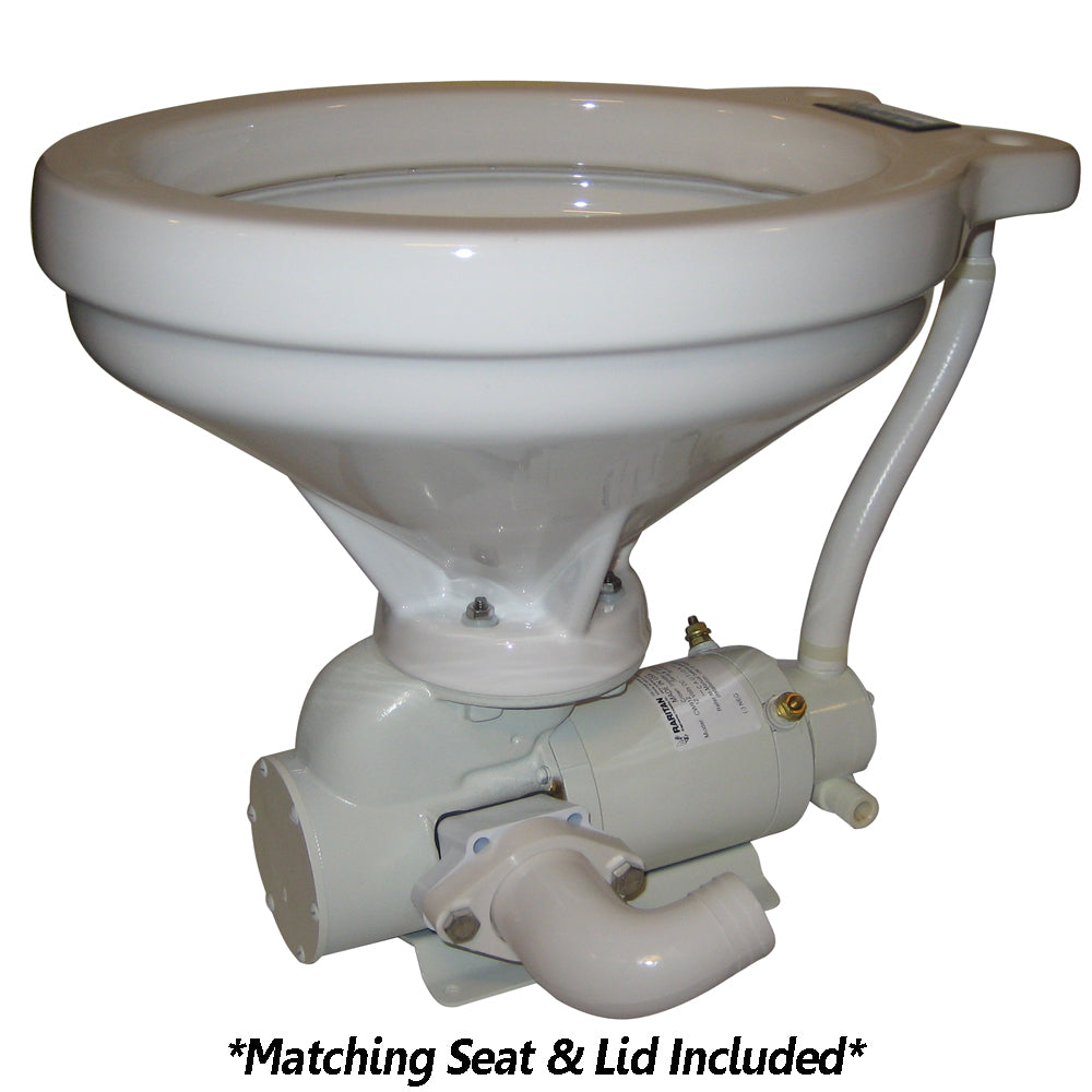 Crown Head™ Hi-Boy - White - Household Style - 90° Discharge - 12V